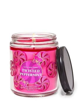 Bath & Body Works Twisted Peppermint Single Wick Candle